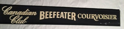 Canadian Club BEEFEATER Courvoisier Spill Rubber Bar Drink Mat 