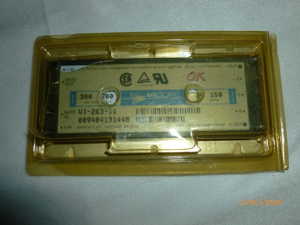 VICOR DC-DC Converter VI263CV VI-21F-CV. INPUT 300VDC 200W OUT. 24VDC 150W - Image 2 of 3
