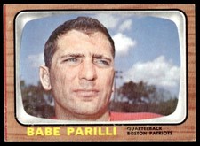 1966 Topps Babe Parilli Boston Patriots #12