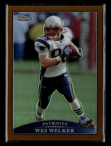 2009 Topps Chrom #TC27 Wes Welker Kupfer Refraktoren #/649