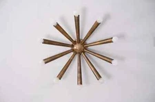 10 Armed Ceiling/Wall Light Modern Raw Brass Sputnik chandelier light Fixture