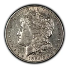 1885-S $1 Morgan Silver Dollar - Luster - AU Semi Key Date - SKU-D5669