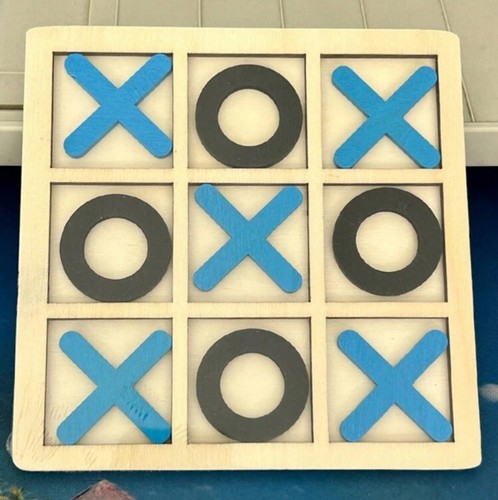 Wooden Tic Tac Toe Board Game Kids Toys Brain Games Puzzles - Picture 23 of 28