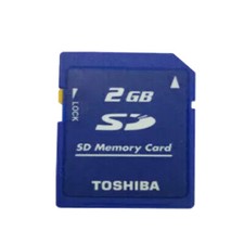 2GB Toshiba Memory Card SD Card Secure Digital C4 Standard SD-M02G With Housing