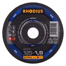 RHODIUS XT77 125 x 1.5 x 22.23 mm Extradünne Stahl-Trennscheibe (208701)