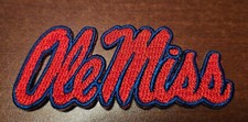 Ole Miss Rebels 3” Iron On Embroidered Patch FREE Shipping!!