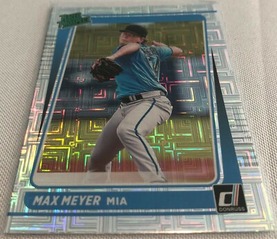 2021 Donruss Baseball Max Meyer Miami Marlins Rated Prospect Vector #RP7
