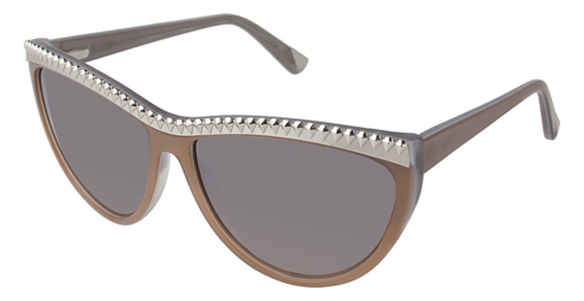 Gwen Stefani L.A.M.B. LA547 Tortoise Gold Frame / Brown Gradient Lens Sunglasses L.A.M.B. LA579 BLK Sunglasses - Bold Designer Eyewear by  main image 2