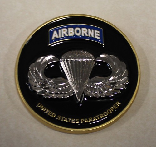 Moneta sfida corso base aviotrasportato US paracadutista qualificazione esercito - Foto 5 di 6