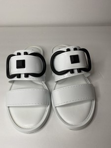 taryn logo slide sandal