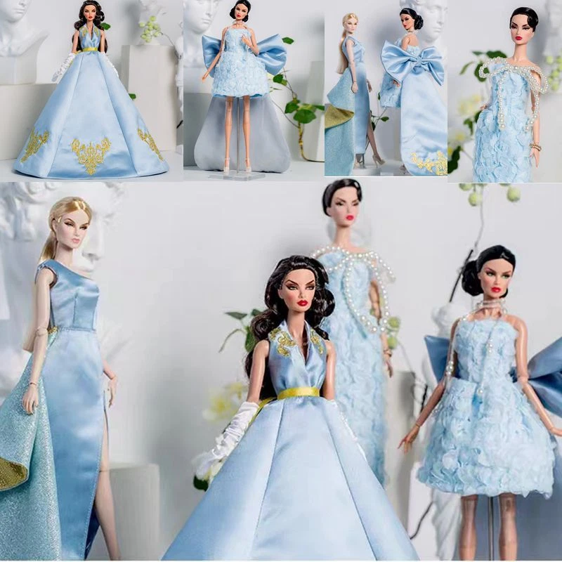 VETEMENTS Lotto abiti da sposa 1 6 bambola elegante abito da sposa 11 5" bambola abito abito da sposa principessa