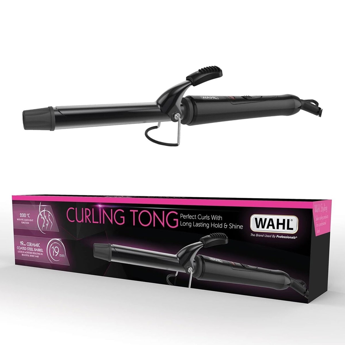 Wahl ZX912 Ceramic Curling 19mm Hair Iron Tong for sale online