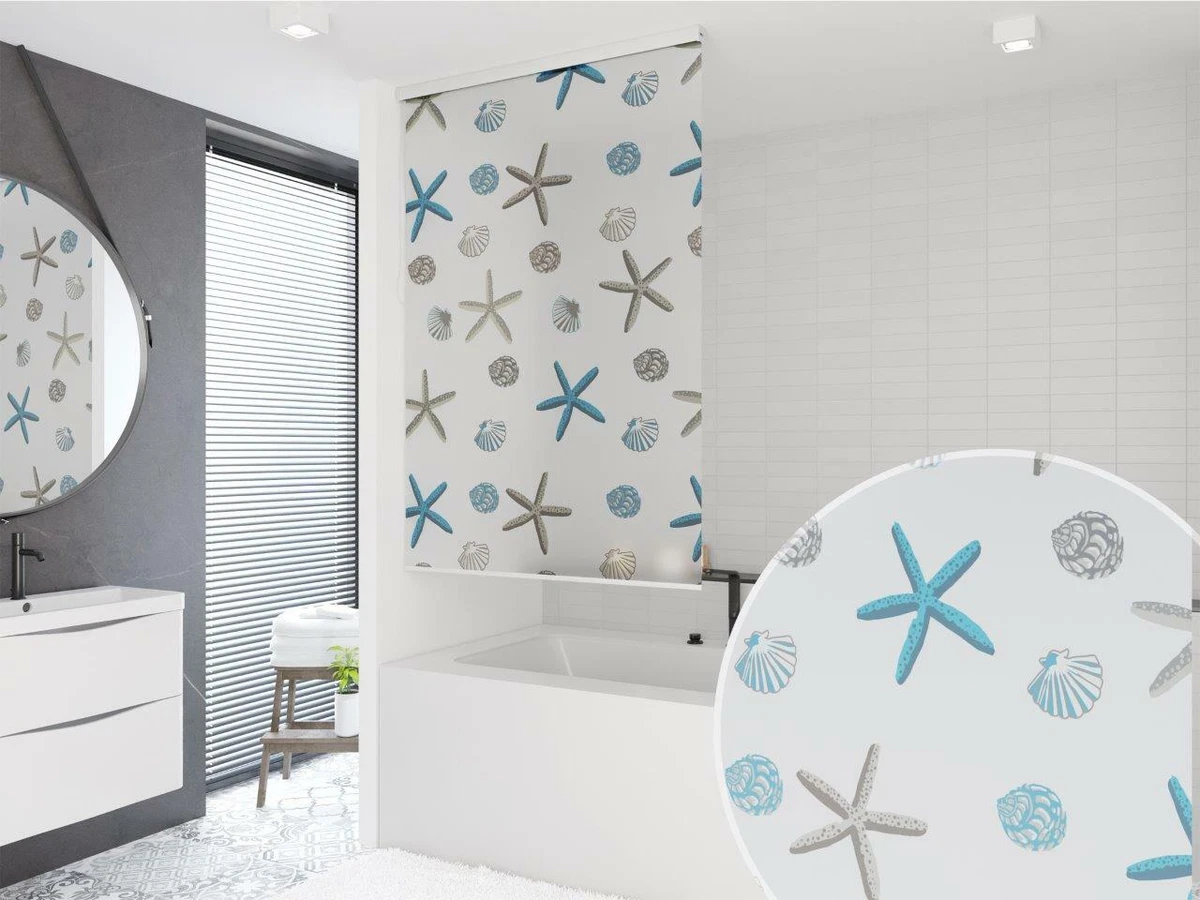 Xlabor Tenda da doccia sfumata 240 x 200 cm, impermeabile, tessuto antimuffa, per bagno, grigio scuro, 240 x 200 cm