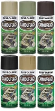 Rust-Oleum Specialty Flat Camouflage Spray Paint Fast Dry 12 oz *U PICK COLOR*