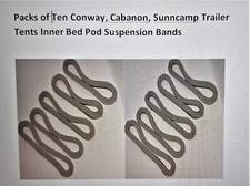 QTY 10 - Cabanon Conway Sunncamp Trailer Tent Inner Bed Pods Suspension Elastics