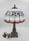 Rare Nascar Stained Glass Table Lamp Tiffany Style Racing Shade 2004 Vintage