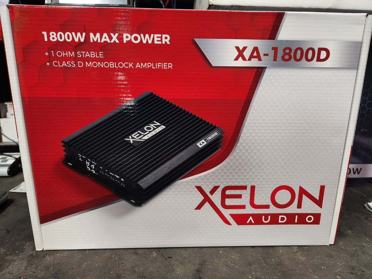 Xelon Audio XA-1800D Monoblock 1800 watt Max Class D 1 Ohm Stable