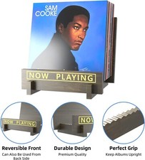 Vinyl Record Album Display Rack Solid Wood Book Holder Magazine Modern LP Stand