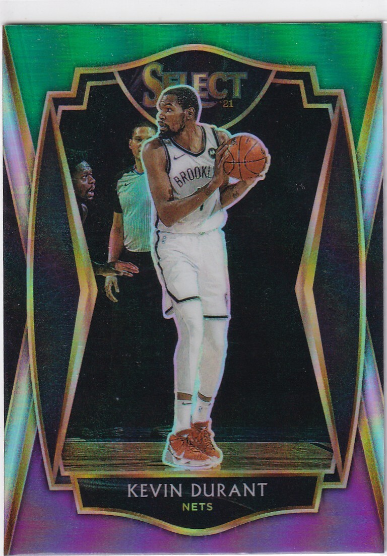 2020-21 Panini Select - Premier Level Kevin Durant #101 Green White Purple Prizm