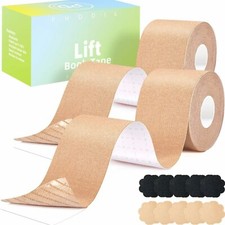 Boobytape for Breast Lift 2 PCS,Boob Tape for Large Breasts,Push Up Invisible Bo