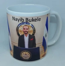 Nayib bukele coffee mug 11oz el Salvador presidente