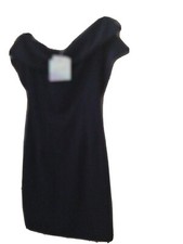 MISSGUIDED BANDEAU OVERLAY BODYCON DRESS NAVY SIZE 8 NEW WITH TAGS