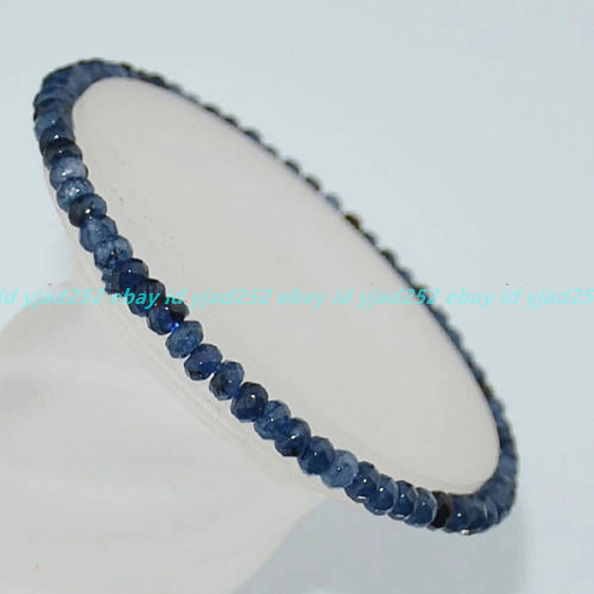 VALENTINO Bellissimo Braccialetto Perline Gemme Chinaite Rondelle 2x4mm Sfaccettate 7 5 pollici