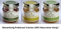 Honig Probierset 3 Sorten 100% Naturreiner Bienenhonig A 50G PremiumqualitäT !