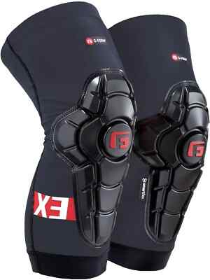 G-Form Pro-X3 Knee Guards Youth L /XL Kids Black Gray Red Flex