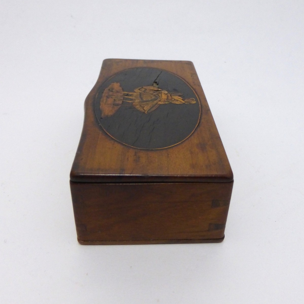 Souvenir De Cannes En Marqueterie De Bois Sorrento - Époque XIXème, 9x7,33 Cm, Occasion Bon état