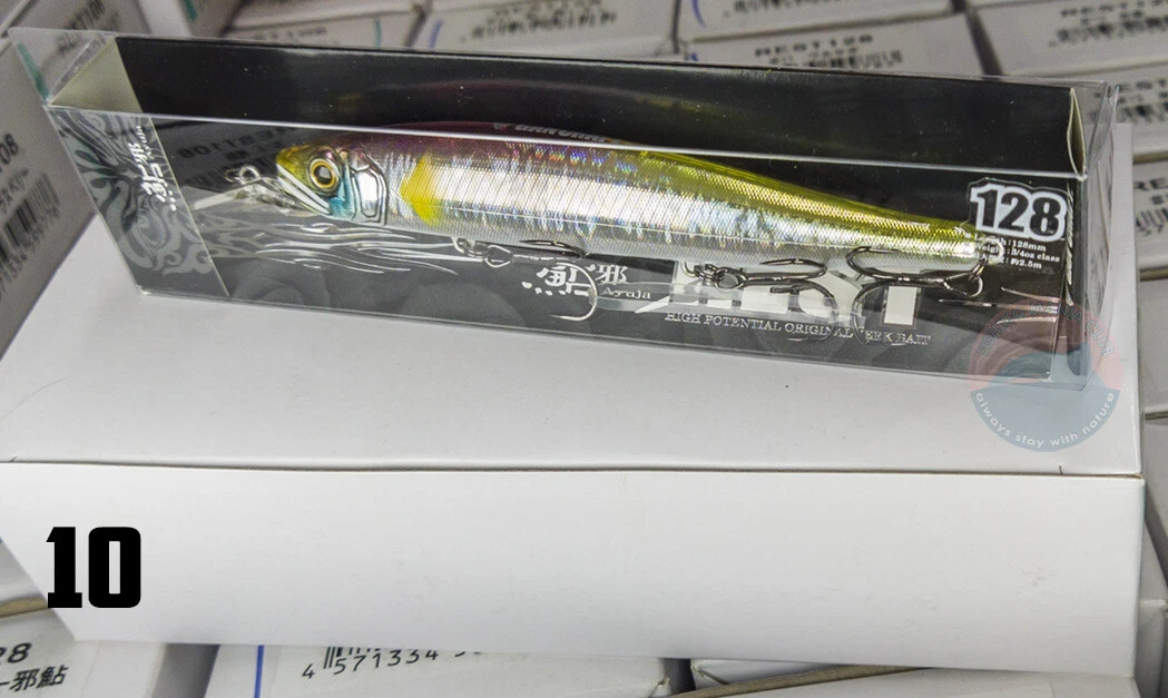 Leurre De Surface Gan Craft Ayuja Escaper 140 Mm, Couleur Bone, Flottant, Avec Grelot (U-25)