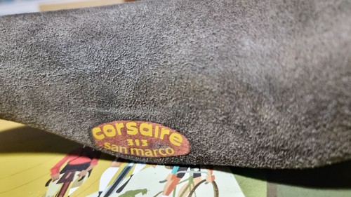 Sella vintage Selle San MArco CORSAIRE Leather Racing Bicycle Saddle - Foto 4 di 6