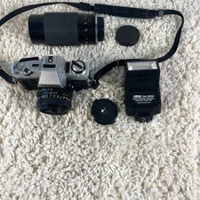Minolta X 370 35mm Film Camera MD 50mm f/1.7 Lens Tested New Batteries