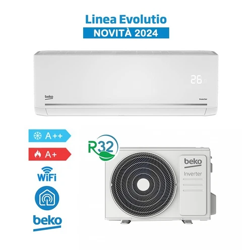 Beko BEHPG090 + BEHPG091 Condizionatore Climatizzatore 9000Btu A++/A+ 2,6Kw Evol - Foto 1 di 10