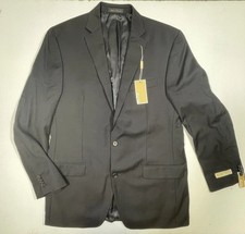 Michael Kors Men  s Solid Black Long Sleeve Suiting Separates Jacket Coat 42 Long