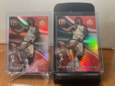 2004 UD Reflections Ricky Davis Red Parallel x2! Sequential #436/500 & #437/500