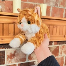 Aurora Flopsie Ginger Orange Cat Stuffed Animal - 12-Inch Plush