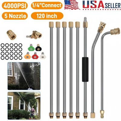 #ad #ad 4000PSI High Pressure Washer Extension Wand Replace Lance Gutter Cleaner Nozzle. $30.00