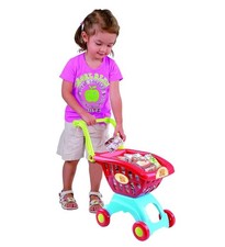 Playgo Kids Shopping Cart Toy With 18 Pieces For Imaginative Play