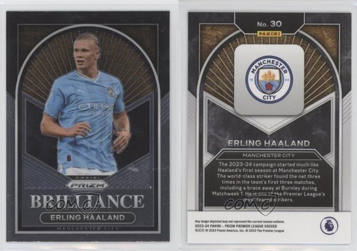 2023-24 Panini Prizm Premier League Brilliance Erling Haaland #30 13m8 - Picture 3 of 3