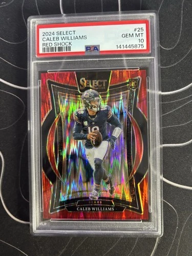 2024 Select - CALEB WILLIAMS ROOKIE - Red Shock /249 - PSA 10
