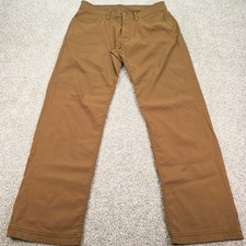 Prana Brion Slim Fit Pants Mens 32x30 Brown Stretch Zion Hiking Casual Trousers