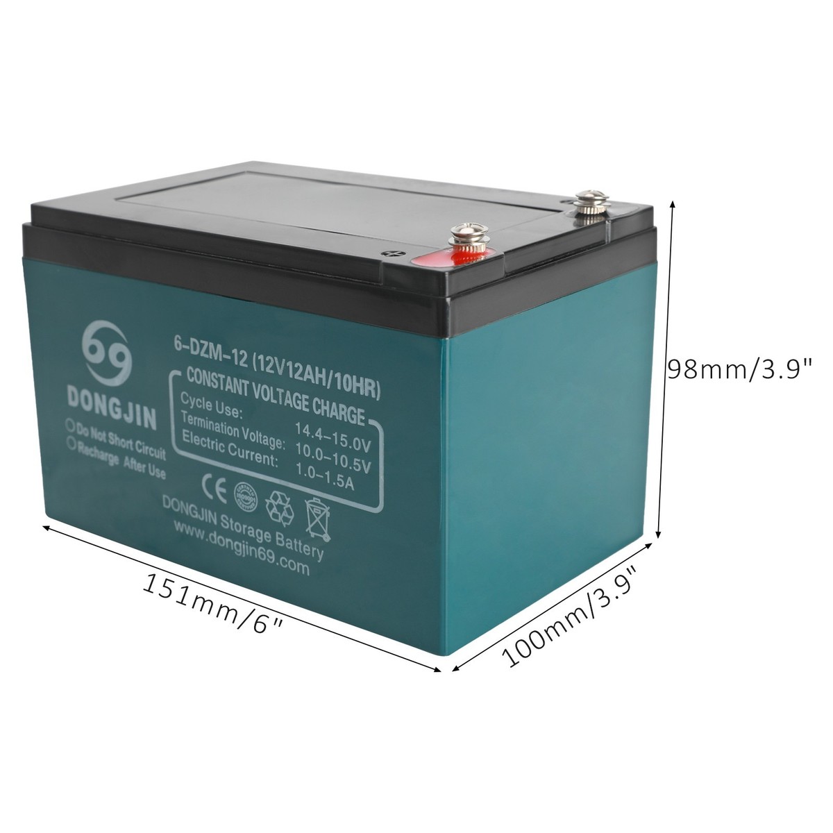 4 Pack 6-DZF-12 6-DZM-12 12V 12Ah Battery for Electric tricycle