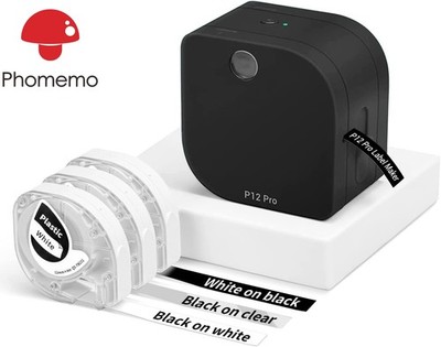 P12PRO Phomemo Bluetooth Etikettendrucker Mini labelmaker Beschriftungsgerät DE