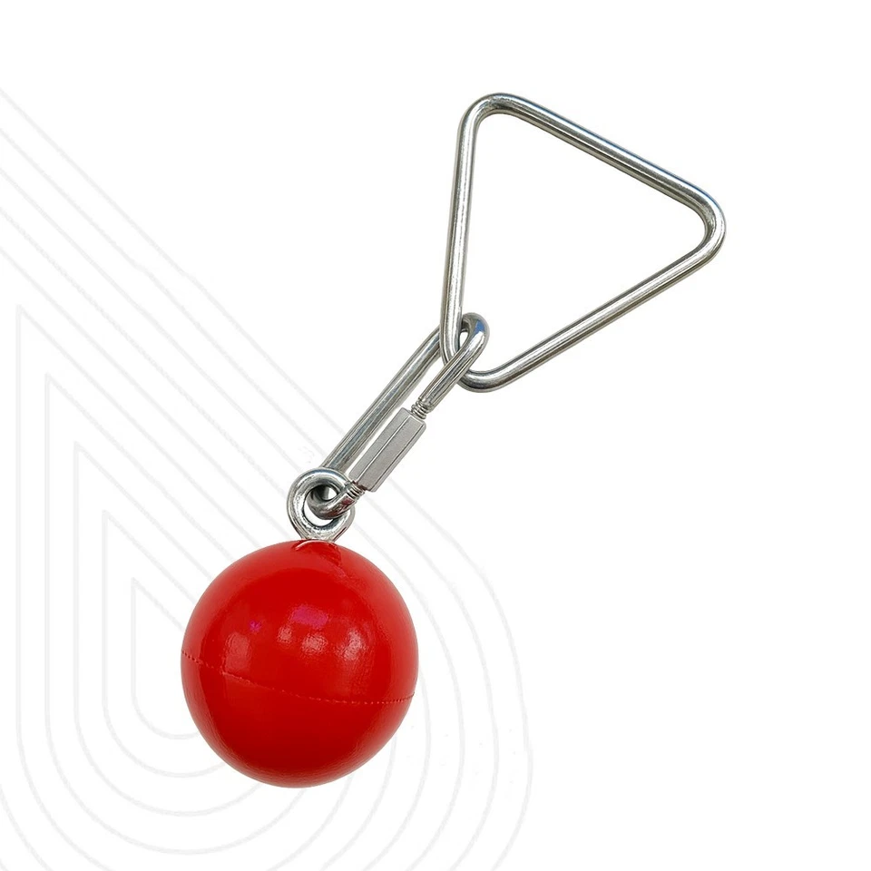 Amber Throwing Weight Hammers Solid Iron Lathe-Turned Ball with Ball Bearing - Image 2 of 4