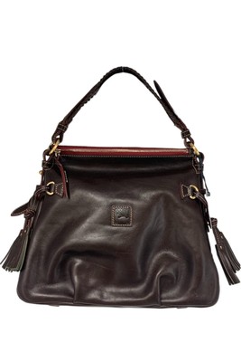 Dooney & Bourke Florentine Leather Hobo Bag Brown T'moro