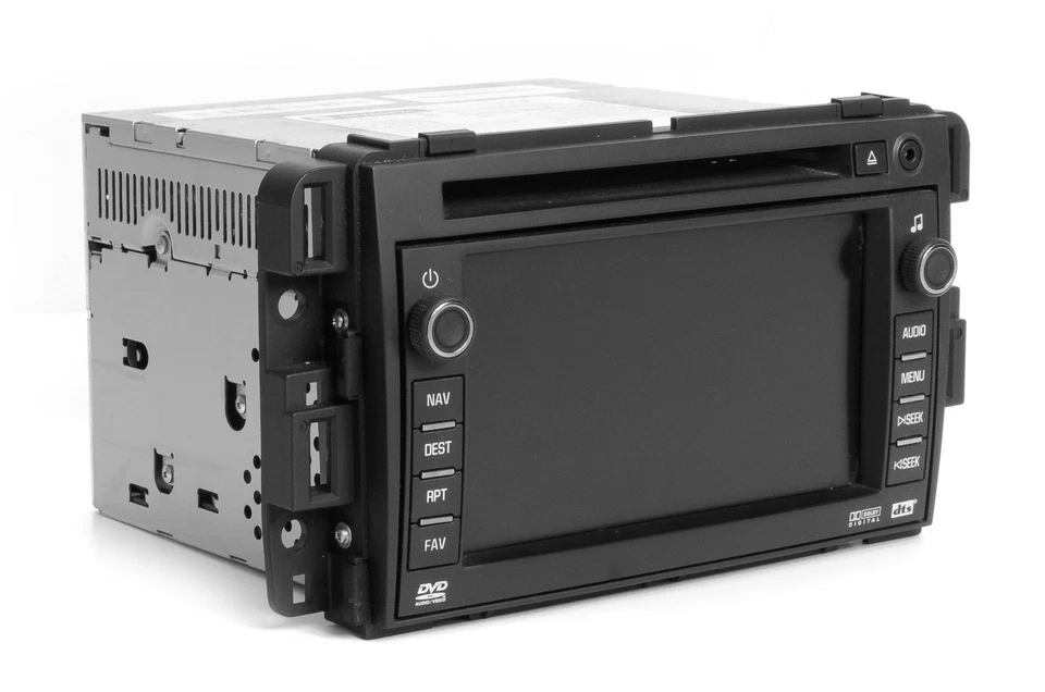 2007-08 GMC Chevrolet Radio AMFM Radio CD DVD Navigation Aux 25846421 Option UVB - Image 3 of 4