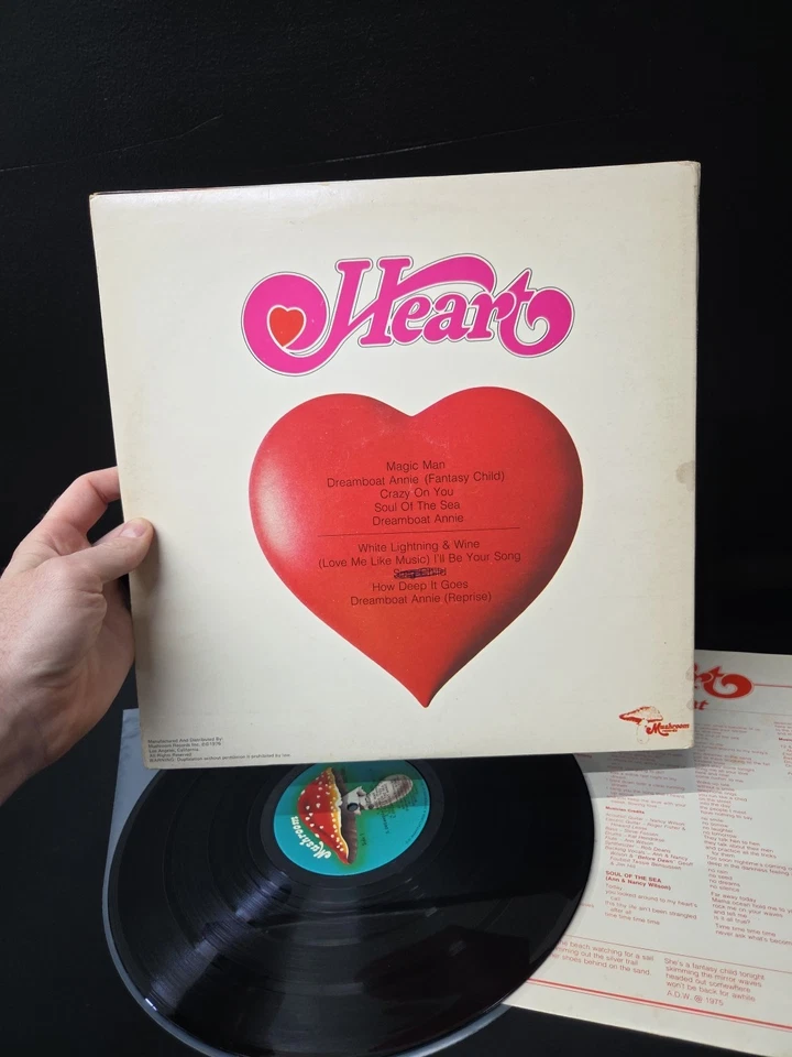 Heart Dreamboat Annie Lp Vinyl 1975 1st KENDUN Mushroom Press W/Insert EX - Image 3 of 4