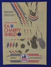 FA Charity Shield 1985 Everton v Manchester United Official programme