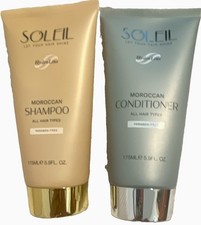 SOLEIL HydroLine Moroccan Shampoo  Conditioner Set, Paraben-Free 175 mL